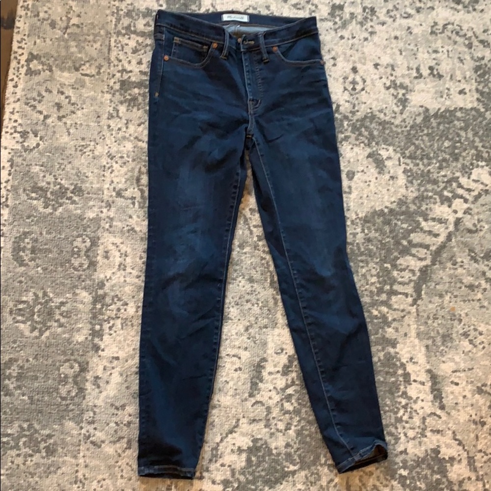 9 inch high rise skinny jeans by madewell